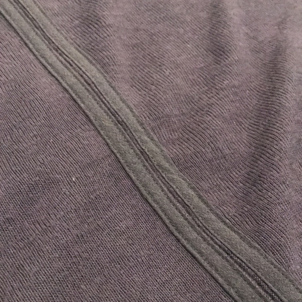 Sanctuary Black Top Womens Small Slightly Sheer Long Sleeve Deep V Neck - Picture 7 of 8
